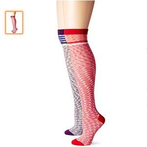 New K. Bell Space Dye Knee Socks 2prs
